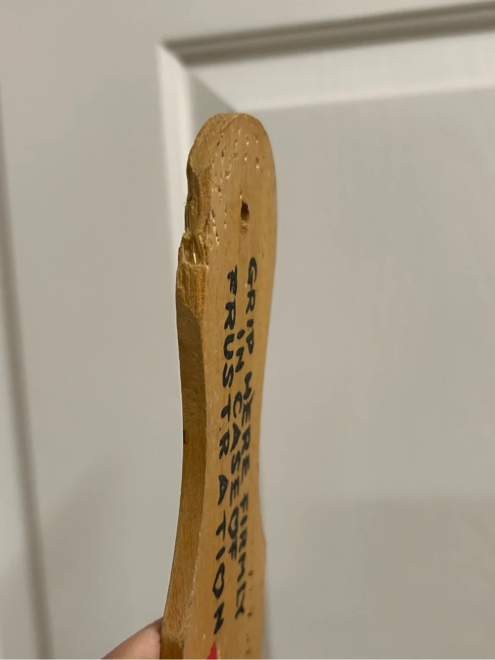 Board of Education Vintage Wooden Paddle Wall Décor in Natural Brown